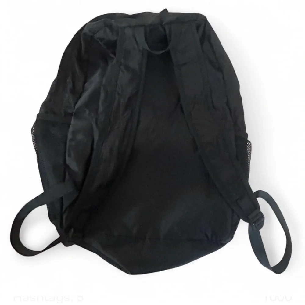 Banana Republic Large Black Nylon Backpack Unisex Packable 4 Pocket Travel Bag